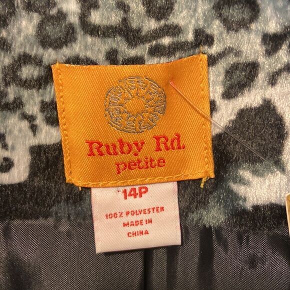 Ruby Road petite animal print jacket size 14 P - Picture 2 of 6